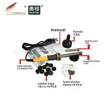 RTT-18BK) отверстие бурильщика экскаватора и пены стикер Заглушка Крышка для hp для canon для lexmark тонер картридж заправка набор инструментов