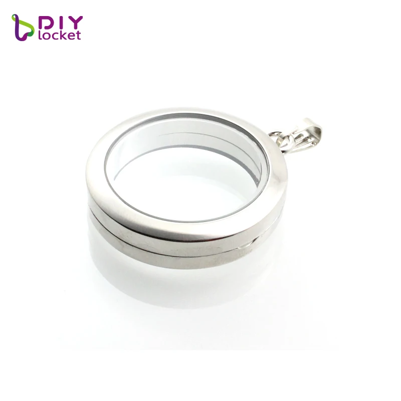 Diylocket New 30mm розовое золото круглый locket Магнитный стеклянный плавающий амулет