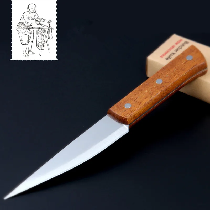 

Free Shipping BNL Kitchen Stainless Steel Slaughter Knife Chef Boning Knife Eviscerate Meat Butcher Killing Fish Knives