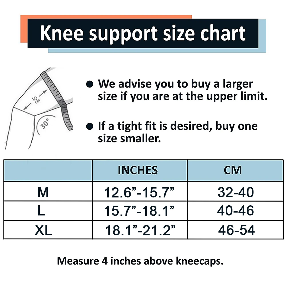 Basketball Knee Pads Size Chart