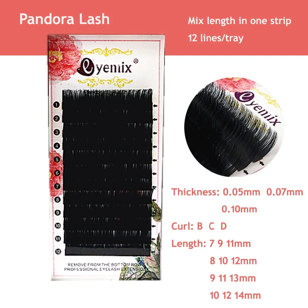 Pandora Eyelash Extension 3D 6D 0.05 0.07 0.10mm Volume Eyelash