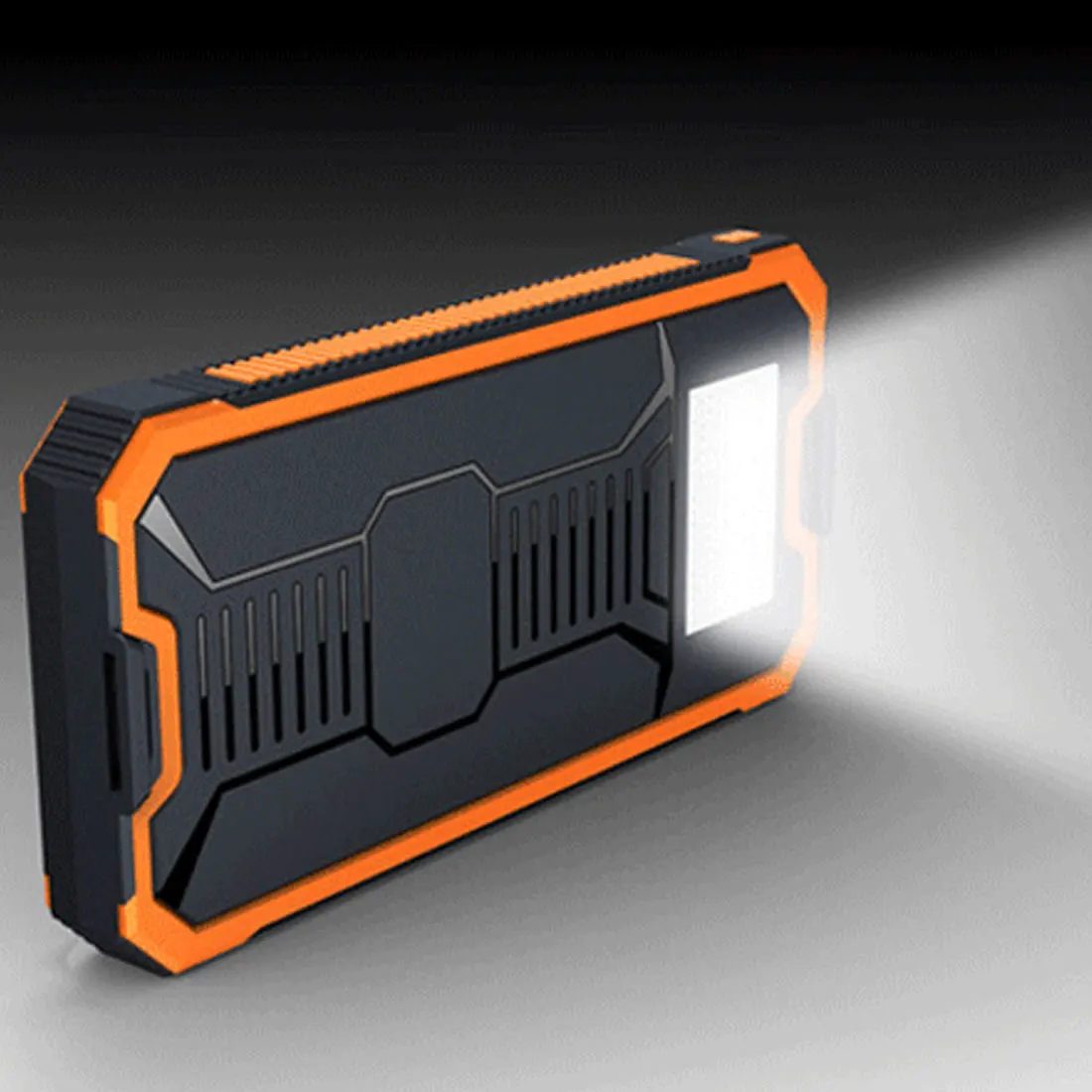 

Solar Power Bank Real 20000 mAh Dual USB External Waterproof Polymer Battery Charger Outdoor Light Mobile Powerbank