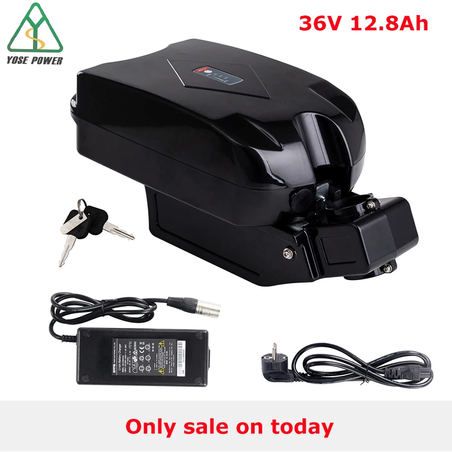 

YOSE POWER ebike bateria 36V 12.8Ah Lithium Battery LG Cells Seat Tube bicicleta eletrica e bike akku batterie velo electrique