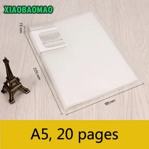 А5, 20 страниц/30 страниц/40 страниц/60 страниц, папка для документов, папка для сортировки файлов, практичные принадлежности для офиса и школы - Цвет: 20 Page