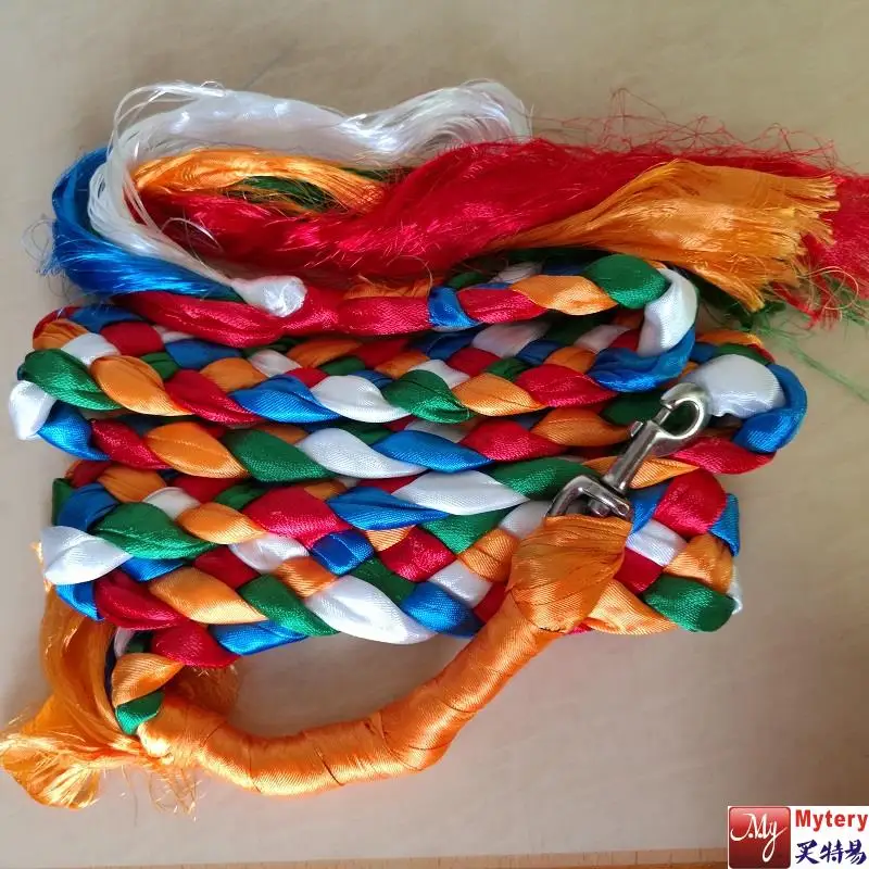 

L037-1 Dog leash Colorful Hada knotted leads for Tibetan Mastiff 2.3m-2.4mm length cute gift for Zang`ao Pet lead
