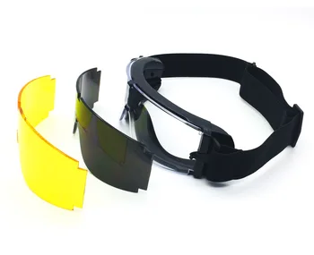

Tactical Glasses Anti-impact Bullet-proof Field CS Paintball Glasses Outdoor Tactical Shooting Mirror Camouflage Bag