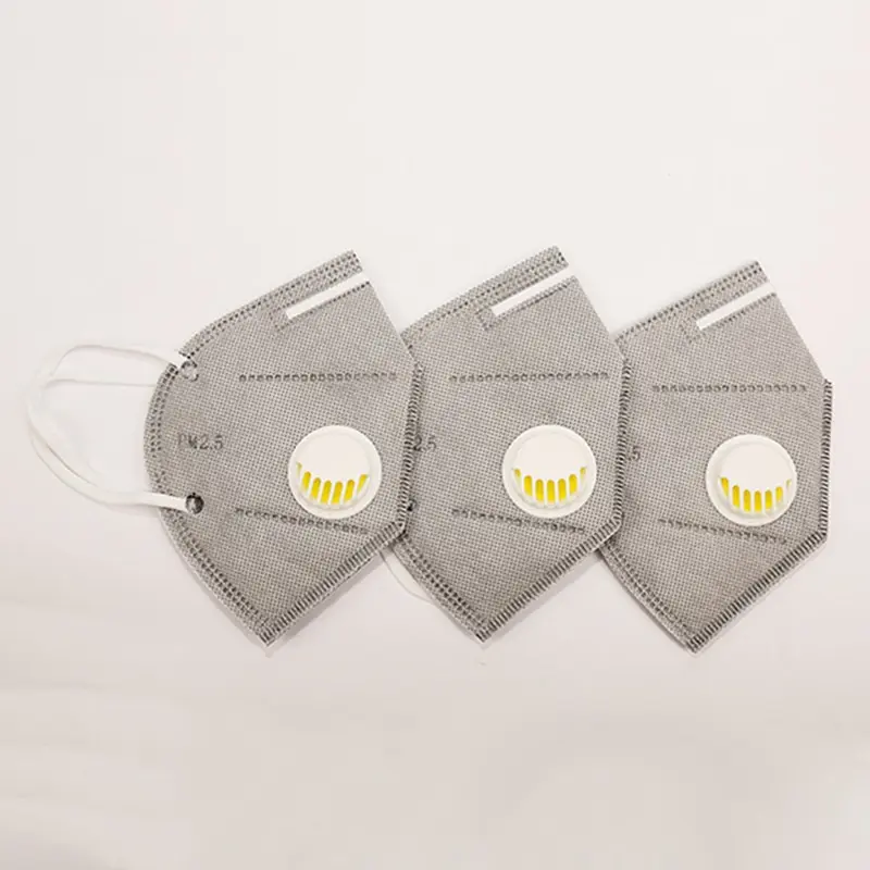 

2PCS PM2.5 Anti Haze Mask Breath Valve Anti-dust Mouth Mask Activated Carbon Filter Respirator Mouth-muffle Mask New Sale