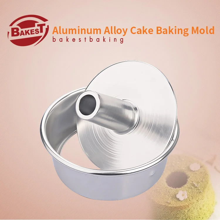 

BAKEAT Angel Hollow Aluminum Alloy Removable Bottom Cake Mold Baking Tools With Convex Point