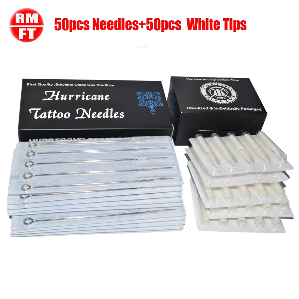 Tattoo Needles Tip (RM+FT) Needles Tips Mixed Assorted Sterilize Tattoo Needle + White Tattoo