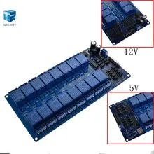 1 шт. 5 в 12 В 16 канальный релейный модуль для arduino ARM PIC AVR DSP электронный релейный ремень оптрон изоляция 16 дорога