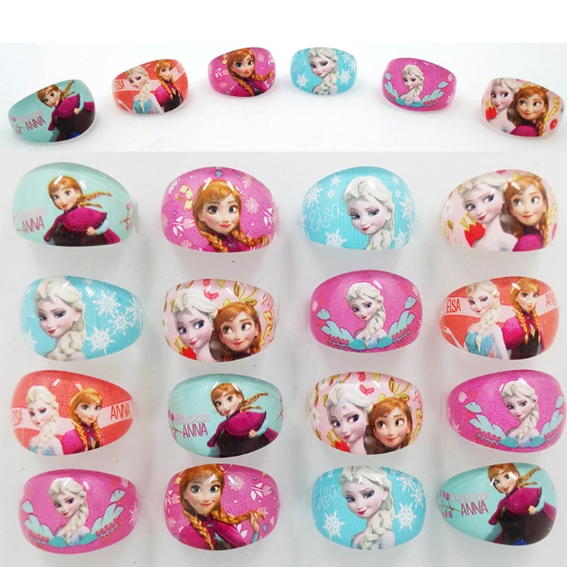 20pcs Rings Mix Wholesale Jewelry Lots Mixed Lots Anna Elsa Girl Kid