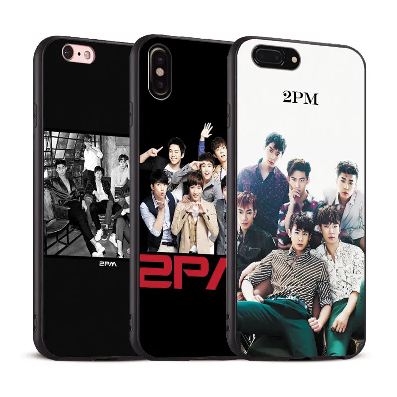 

2PM Kpop Boy band Coque For Apple iPhone X 8Plus 8 7Plus 7 6SPlus 6s 6Plus 6 Se 5s 5 Soft Silicone Tpu Phone Case Shell Cover