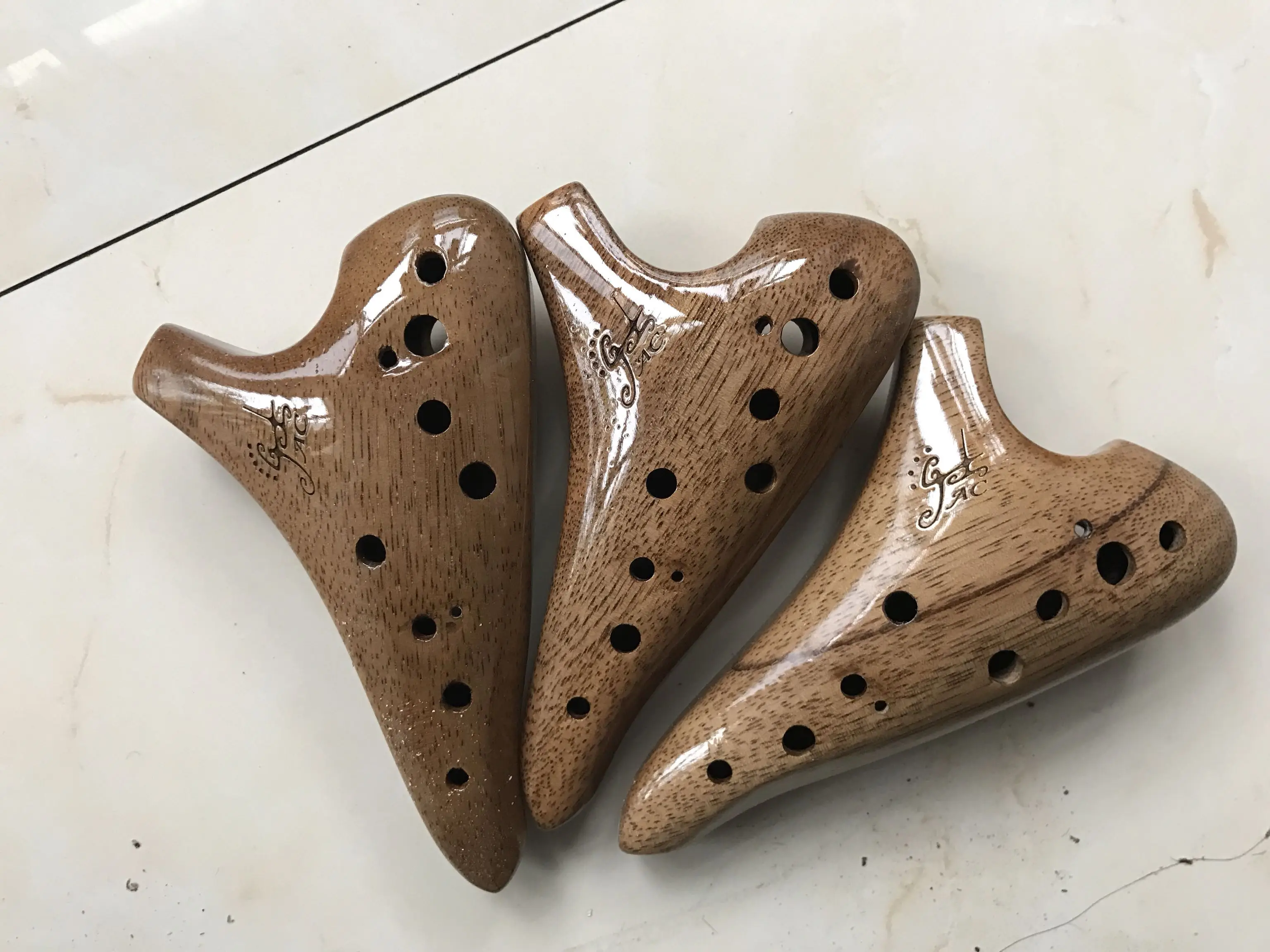 Музыкальный инструмент с 12 отверстиями древесина переменного тока ocarina elm alto C