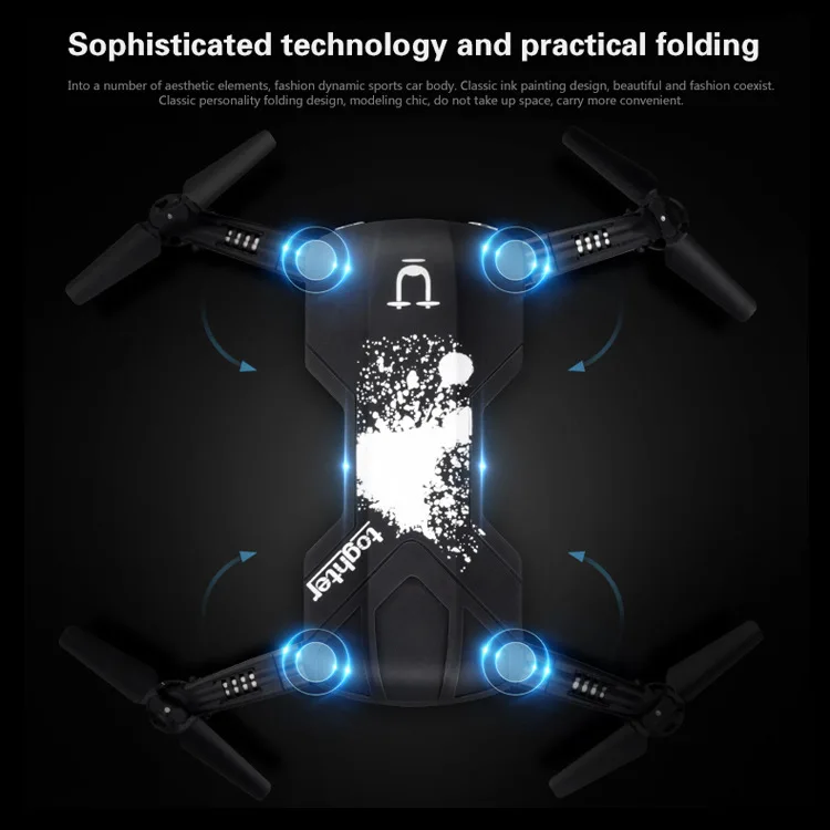 Профессиональный складной Радиоуправляемый Дрон 4 го поколения Wi Fi FPV 2 4G 6 каналов