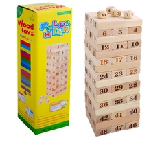 Деревянные строительные деревянные игрушки Пирамида домино укладчик доска деревянные элементы для складывания игра для семьи/вечерние лучший подарок из RU