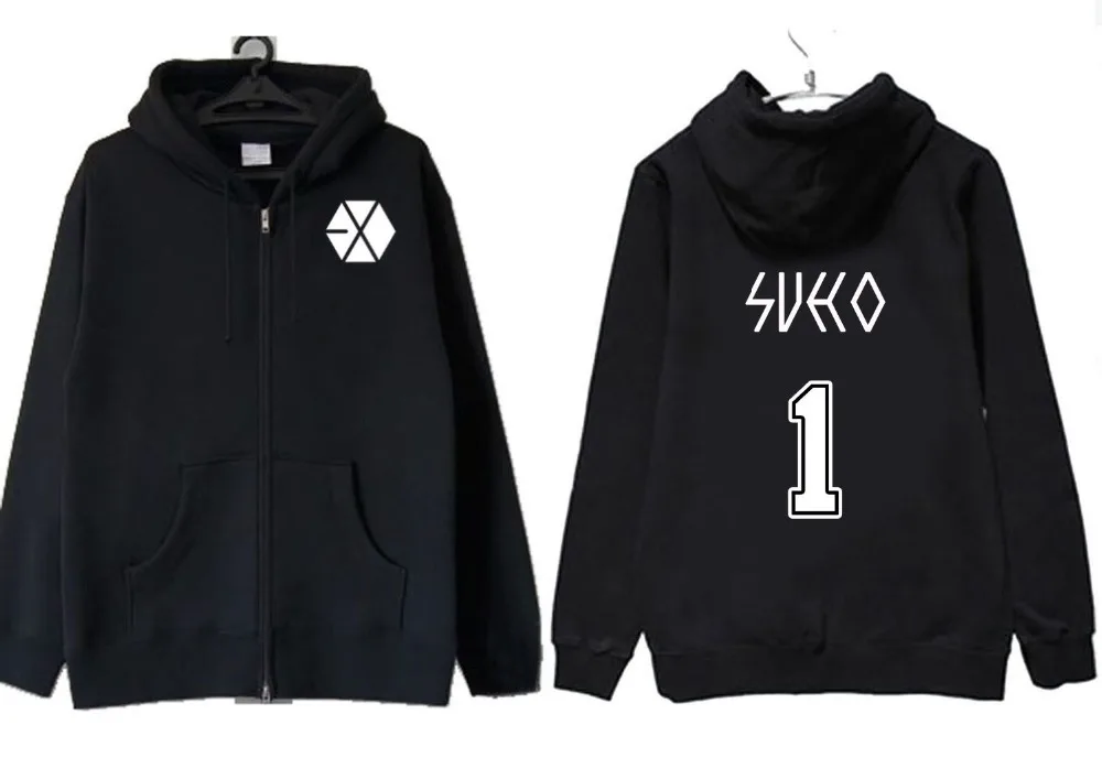 Худи Mainlead с капюшоном Kpop EXO концертный тур Япония Luhan унисекс пуловер