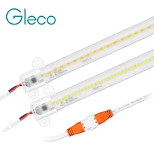 2 шт. светодиодный светильник 5730 72 светодиодный s 50 см Высокая яркость ac220в ультра тонкий жесткий светильник с жесткой полосой быстрое подключение светодиодный люминесцентная трубка