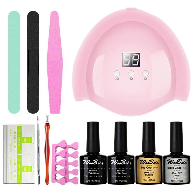 

Professional Gel Nail Kits with Lamp Color UV Gel Polish Set Nail Art Tools Manicure Kit