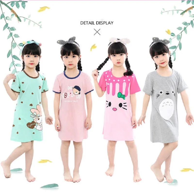 

Girl Summer Dress Baby Girl Clothes 2019 Soft Comfortable Child Dress Girl Clothing Cartoon Print Child Princess Costume