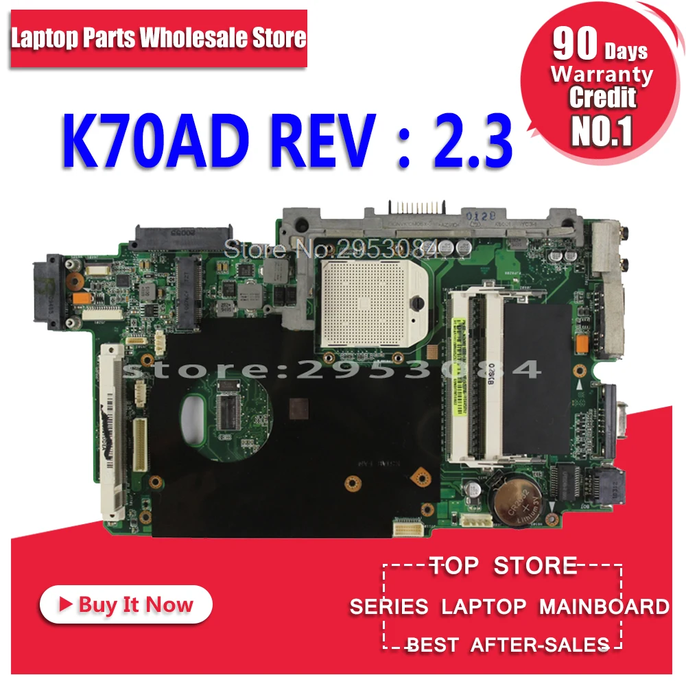 K70AD Motherboard REV:2.3 512M For ASUS K51AB K70AB K70AF laptop Motherboard K70AD Mainboard K70AD Motherboard test 100% ok K70AD Motherboard REV:2.3 512M For ASUS K51AB K70AB K70AF laptop Motherboard K70AD Mainboard K70AD Motherboard test 100% ok