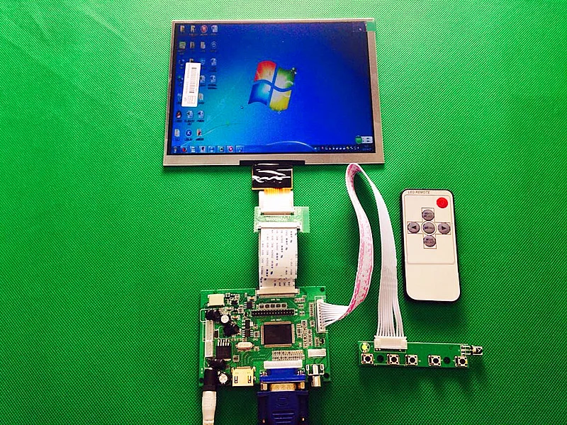 Definição para Raspberry Board + 8 Lcd de Alta Hdmi Controle Driver Polegadas Hj080ia-01e 1024*768 Ips Display pi - Vga av - Imagem 2