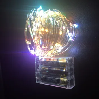 

100pcs Multi-Color DC4.5V 2M 20leds or 3M 30leds Copper Wire LED String light battery powered for holiday,wedding decoration
