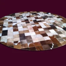 Модные художественный ковер натуральная яловая кожа Антибактериальный ковер