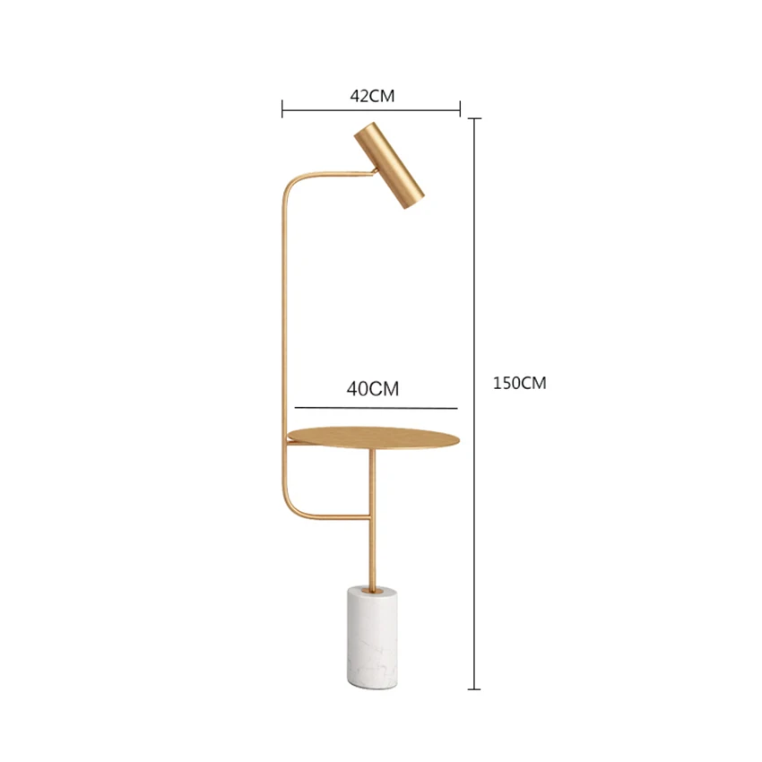 Скандинавское искусство Металл под мрамор тело торшеры напольные светильники скандинавские дизайнерские светодиодный прикроватный столик черный золотой цвет стоячие лампы светильники - Цвет абажура: Черный
