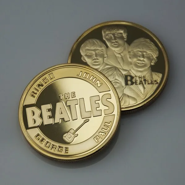 The Beatles 24k Gold Plated Gold Banknote Famous Band Commemorative Gifts 