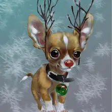 Diy Алмазная Картина Набор для вышивки крестом собака породы чихуахуа животные фото на заказ полный 5d алмазная вышивка ПЭТ настенная декоративная наклейка