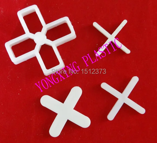 

500pcs/bag 6.0mm plastic cross/ tice spacer/tracker/locating/ceramic cross white color locate the ceramic tile