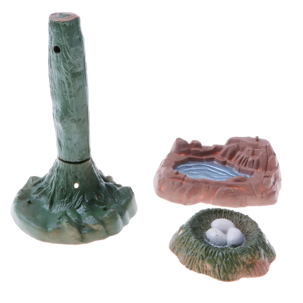 

4Pcs Landscape Model PlaySet Diorama Scenery Model Kids Pretend Sandbox Toy