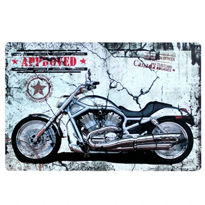 [SQ-DGLZ] США мотоцикл металлический знак винтажные металлические пластины кафе Паб Клуб домашний Декор стены оловянные знаки Ретро табличка