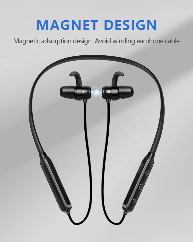 NAIKU 4D Bluetooth наушники Встроенный микрофон беспроводные легкие шейные спортивные наушники стерео auriculares для телефона