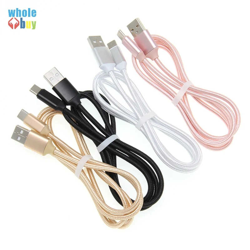 50 шт./партия, 0,25 м, 1 м, плетеный нейлоновый кабель type C Micro 5pin, 8-контактный кабель для синхронизации данных, зарядный кабель для iphone Xr, 8, 7, sony, samsung, huawei