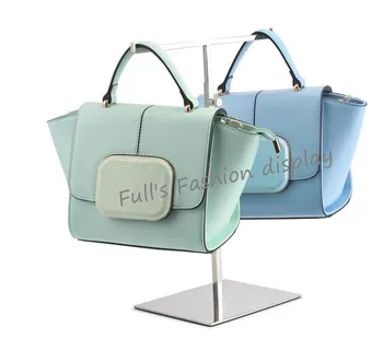 

Fashion T-shape adjustable mirror stainless steel Tie/silk scarf/purse/wig/handbag display stand holder rack free shipping