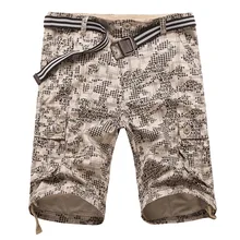 Летние Новые повседневные шорты мужские высотой до колена высококачественные хлопковые мужские шорты на открытом воздухе камуфляжные карго шорты Ybermuda masculina