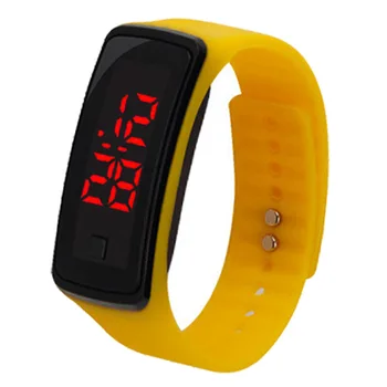 

8 Colors New Fashion LED Sports Running Watch Date Rubber Bracelet Digital Wrist Watch Sports Watch Womens Mens Fitness Watch W