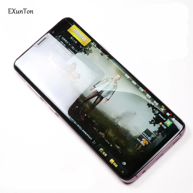 EXUNTON For Samsung Galaxy S8 Plus S9 3D UV Liquid Curved Full Glue Front Tempered Glass Screen Protector Cover Film | Мобильные