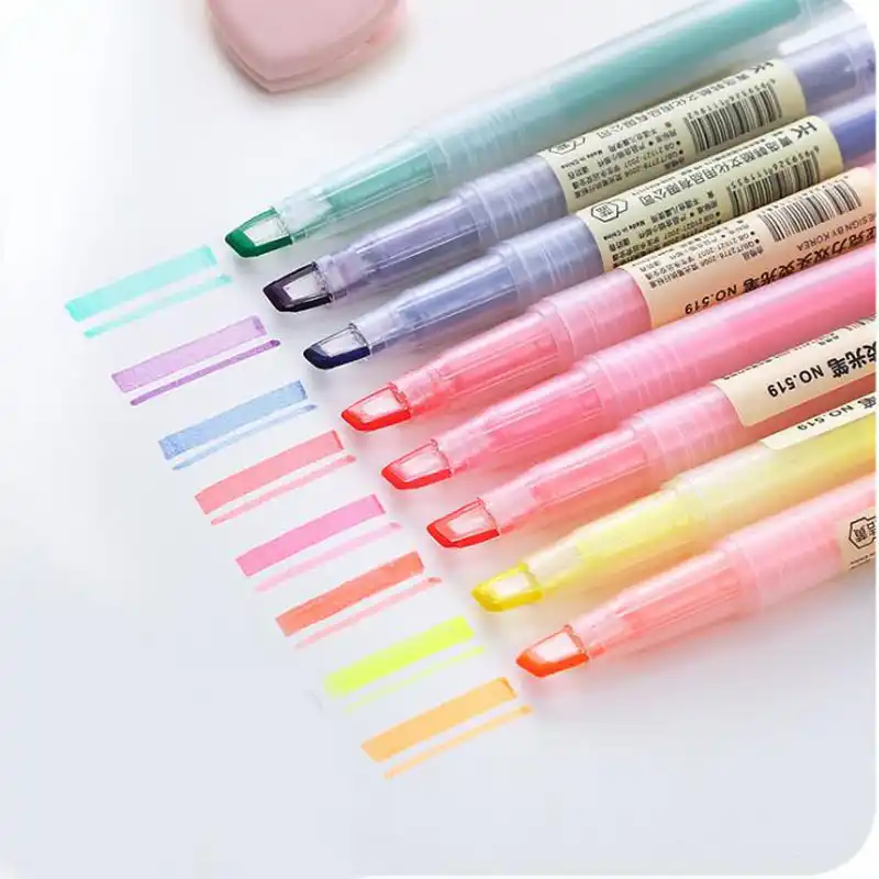 1 Pcs Kawaii Candy Color Highlighter Pens Double Headed Hilighter Scribble Cute Pastel Chalk Mark Art Japanese Stationery Highlighters Aliexpress 1 Pcs Kawaii Candy Color Highlighter Pens Double Headed Hilighter Scribble Cute Pastel Chalk Mark Art Japanese Stationery Highlighters Aliexpress