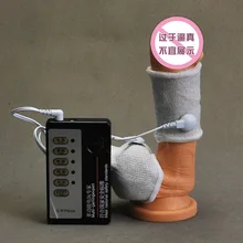 Electric Shock Penis Rings Scrotum Rings Electro Shock Penis Cock Rings Massagers Pump Enlargement Kits Medical Sex Toys For Men
