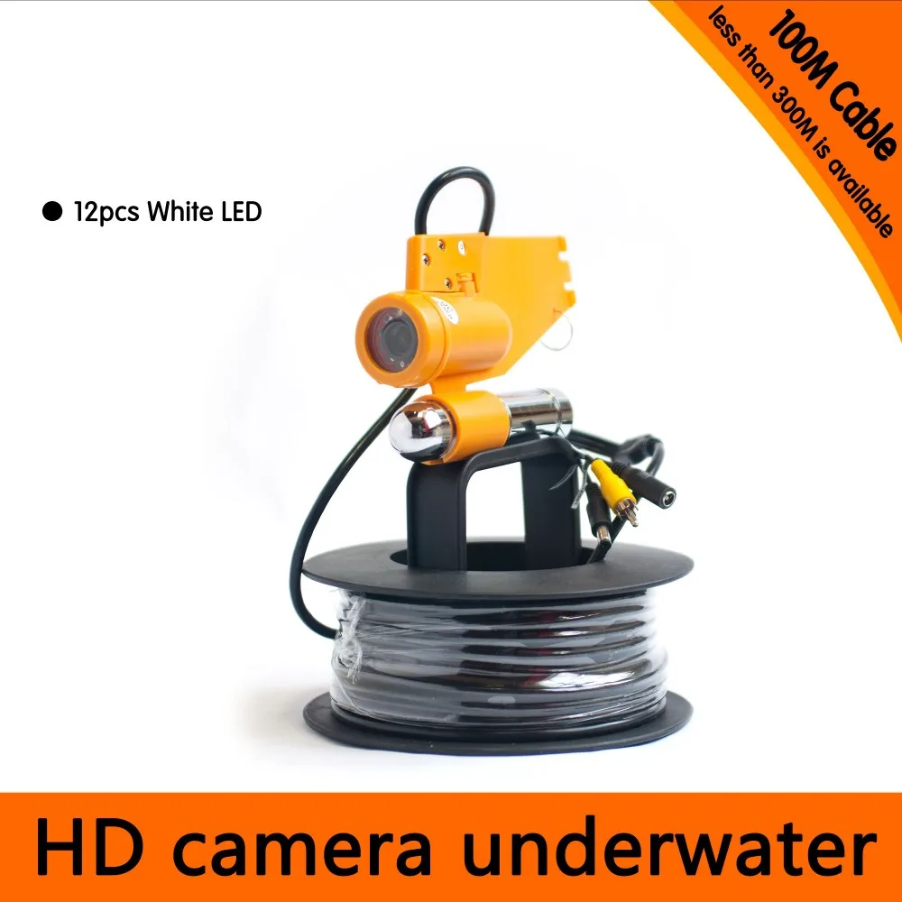 Free Shipping 100Meter Depth Underwater Camera with Single Lead Rode for Fish Finder Diving Camera Application