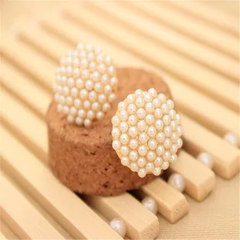

Sale 1 Pair Women Lady Girl Imitation Pearl Beige Mushroom Shape Ear Stud Earrings Fashion Jewelry Gift boucles d'oreille women