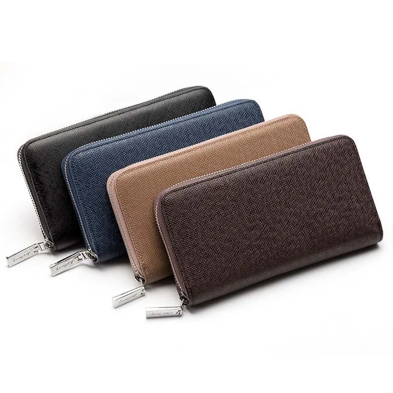 New Wallet Men Long Purse Men's Clutch Bag Zipper Business Card Holder Vintage Male Coin Purse High Quality Cross Pattern Wallet New Wallet Men Long Purse Men's Clutch Bag Zipper Business Card Holder Vintage Male Coin Purse High Quality Cross Pattern Wallet
