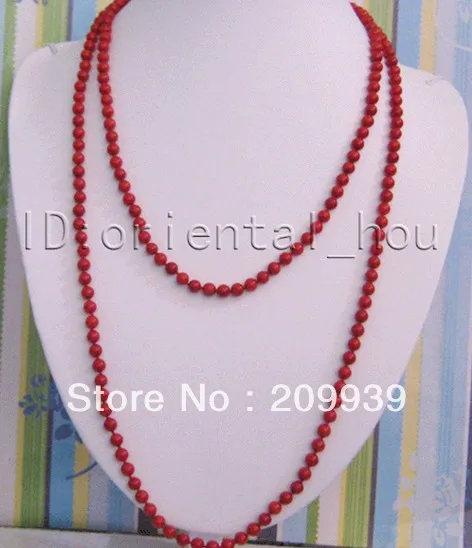 001808 50 6 ММ AAA Red coral Ожерелье