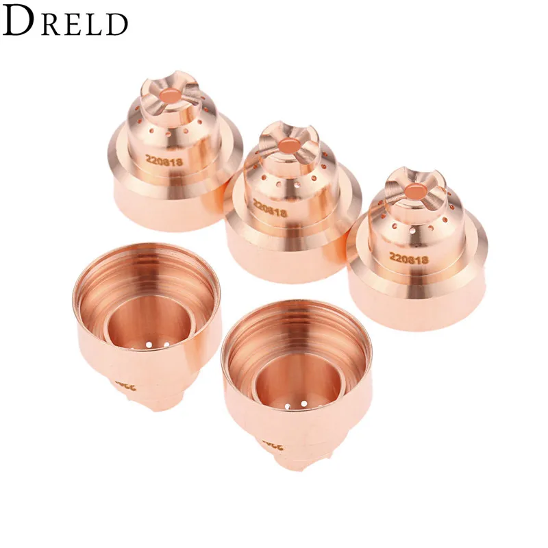DRELD 5pcs 45A-85A Shield 220818 for 65 85 Plasma Cutting Torch Consumables Drag-cut Processes Welding & Soldering Supplies