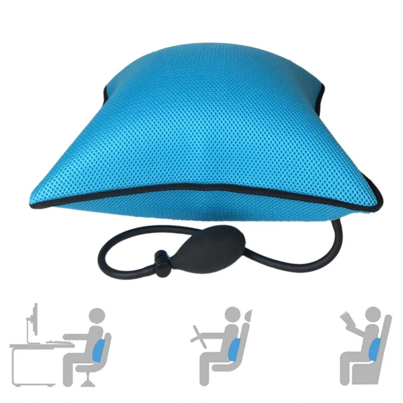 1 قطعة المحمولة نفخ كرسي داعم للفقرات القطنية أسفل الظهر وسادة الوسائد-ل كرسي مكتب و سيارة العصب الوركي ألم الإغاثة 1 قطعة المحمولة نفخ كرسي داعم للفقرات القطنية أسفل الظهر وسادة الوسائد-ل كرسي مكتب و سيارة العصب الوركي ألم الإغاثة