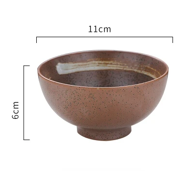 Японский стиль Hefeng фарфоровая посуда чаши для риса и супа Ramen миски для лапши ресторан - Цвет: D rice bowl