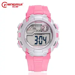 MINGRUI бренд Для женщин спортивные часы детей электронные цифровые часы Для мужчин Водонепроницаемый Relogio Feminino Открытый Hombre Наручные часы