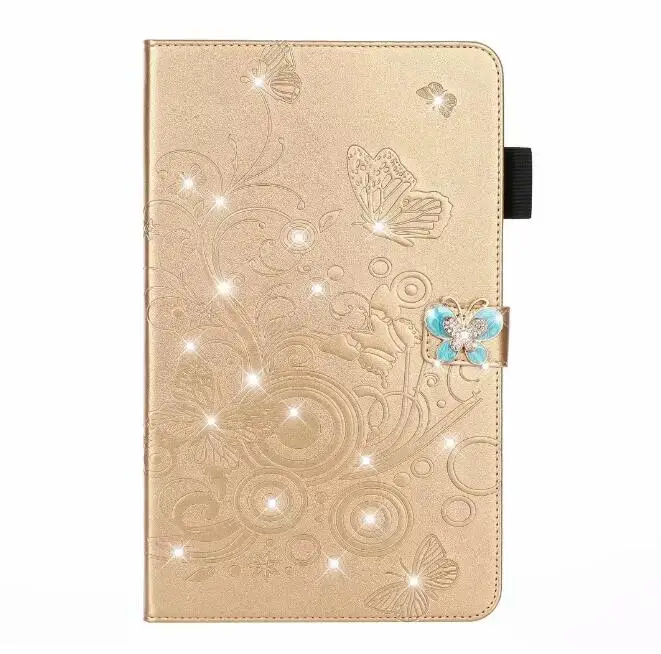 gold Чехол с подставкой для Apple ipad 5 6 air 2 ipad 9,7 планшетов ПК 3D с букетом на свадьбе; защитная оболочка для планшета+ ручка - Цвет: gold